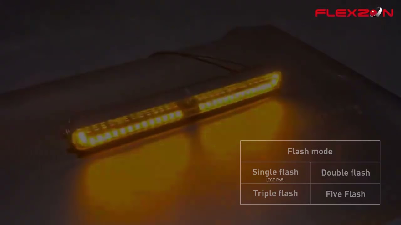 LED Бар SHARK-LITE BOOST 47 см, 125W, 11000 lm, бял/оранжев DRL, аварийна блиц светлина с 4 режима, E-Mark E9, R65, 10–24V