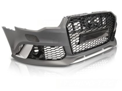 Предна броня за Audi A6 (2011-2014) - RS6 Design с отвори за парктроник