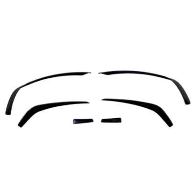 Добавка предна броня за Mercedes W204 C-class (2007-2013) - черен гланц