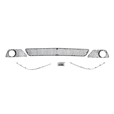 Решетка за Предна AMG броня за Mercedes W211 E-Class (2007-2009) - с капаци за халогени