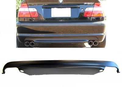 Дифузьор за задна броня за BMW E46 седан (1998-2005) - M-Tech - Двоен