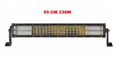 55 См 336W Мощен 7D 7Д Led Bar Лед Диоден Бар Прожектор 12V 24V 4 Редов