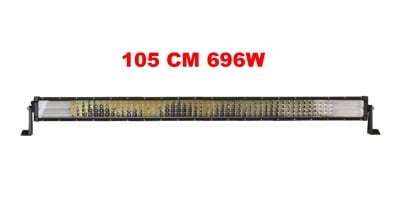 105 См 696W Мощен 7D 7Д Led Bar Лед Диоден Бар Прожектор 12V 24V 4 Редов