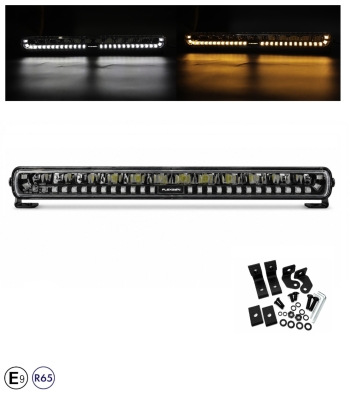 LED Бар SHARK-LITE BOOST 47 см, 125W, 11000 lm, бял/оранжев DRL, аварийна блиц светлина с 4 режима, E-Mark E9, R65, 10–24V