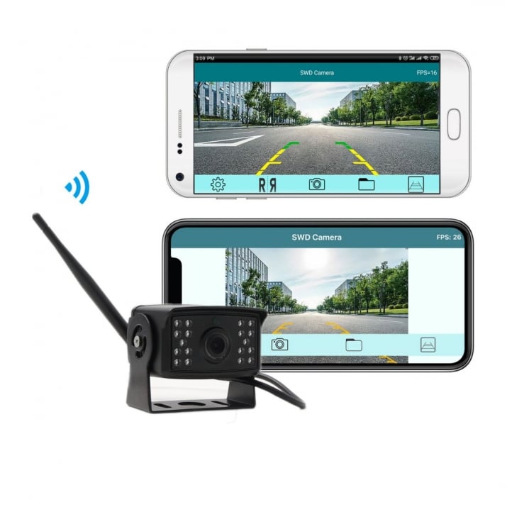 WiFi Камера за задно виждане за телефон за бус, камион, кемпер - с 18 ...