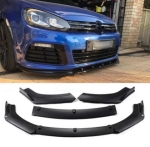 Добавка предна броня за Volkswagen Golf 6 R20 - черен гланц