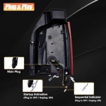 Диодни стопове за VW TRANSPORTER T5 (2010-2014) с бягащ мигач