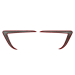 Добавки за броня около халогените за Tesla Model 3 (2017-2022) Aero Style - черен гланц