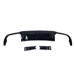 Дифузер за задна броня за Mercedes W204 C-Class (2007-2013) C63 AMG Style - черен гланц