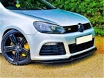 Добавка предна броня за Volkswagen Golf 6 R20 - черен гланц