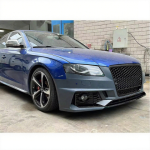 Предна броня за Audi A4 B8 (2008-2012) конверсия към Audi RS4 (2016-2019) -  без отвори за парктроник