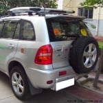 Спойлер антикрило за Toyota RAV4 (2001-2007) - черен гланц