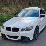 Сплитер за предна броня за BMW E90 (2005-2008) M Tech - MP Look - черен гланц