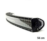 56 cm x 5.5 cm Slim Tънък Извит Мощен Диоден ЛЕД БАР LED Bar 120W 40 Led 12- 24V за Атв Джип 4х4 Offroad Камион Aвтомобил  и др.