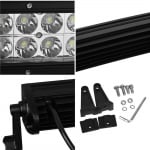 107 См Извит Мощен Led Бар 240w 80 Led 12v 24v Атв, Джип, 4х4, Offroad, Камион