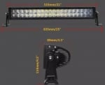 54См 120W Мощен 4D 4Д Епистар Led Bar Лед Диоден Бар Прожектор 12V 24V 7200 Лумена