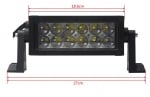 27 См 36W Мощен 4D 4Д Епистар Led Bar Лед Диоден Бар Прожектор 12V 24V 2160 Лумена