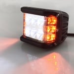 45W  Лед Бар  Халоген Аварийна Лампа Бяла + Оранжева Светлина 12-24V Dual Light Двойна Светлина Flash Блиц