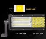 55 См 336W Мощен 7D 7Д Led Bar Лед Диоден Бар Прожектор 12V 24V 4 Редов