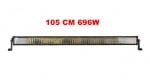 105 См 696W Мощен 7D 7Д Led Bar Лед Диоден Бар Прожектор 12V 24V 4 Редов