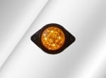 1 брой LED ЛЕД жълт оранжев кръгъл диоден габарит маркер токос 5 диода 24V за камион бус ван каравана платформа кемпер и др. 60 мм
