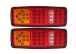 Комплект ЛЕД LED стопове с мигач, стоп светлини, задна светлина 24V за камион бус ТИР, ремарке 28 x 11 cm
