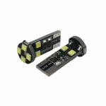 LED Лед Диодни Крушки За Габарит, Т10 W5W, 8 SMD, 12V - Цената за 1 бр.