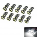 LED Лед Диодни Крушки За Габарит, Т10 W5W, 8 SMD, 12V - Цената за 1 бр.