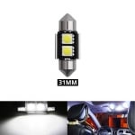 LED Лед Диодни Крушки, 2/3/4 SMD 5050 , 31мм, 36мм, 39мм, 41мм, 12V, Бяла Светлина, Canbus, Error Free, Bez Грешки