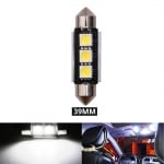 LED Лед Диодни Крушки, 2/3/4 SMD 5050 , 31мм, 36мм, 39мм, 41мм, 12V, Бяла Светлина, Canbus, Error Free, Bez Грешки