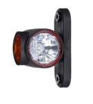 Комплект от 2 броя LED Лед Габарити Тип Рогче "HORPOL" Три Светлини Бял Жълт Червен Цвят,За Камион Ремарке ТИР Бус 12V/24V