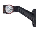 Комплект 2 броя LED Лед Габарит, Рогче, 17.5см, 12V-24V, 3 SMD Диода, Тройна Функция, Червена, Бяла, Жълта Светлина, 3D Светлинен Ефект