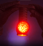 Комплект 2 броя LED Лед Габарит, Рогче, 17.5см, 12V-24V, 3 SMD Диода, Тройна Функция, Червена, Бяла, Жълта Светлина, 3D Светлинен Ефект