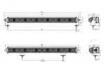 52 См LED Лед Бар с Насоченa SPOT Светлина, Три Функции, Е-Mark, 60W, 4800lm, 12V-24V, Автомобил, АТВ, Джип, 4х4, SUV, Offroad, Камион,Ролбар