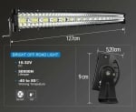 Извит 127cм 936W 9D Led Bar Лед Диоден Бар Прожектор Дневна Светлина 48000lm