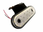 LED Диоден Габарит, Маркер, Токос Със Стойка, Бял, 20 Диода, 12V - 24V За Камион, Бус, Ван, Ремарке, Каравана, Платформа