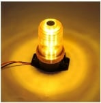 LED Лед Сигнална Аварийна Лампа, Маяк, 130mm x 74mm, 12V - 24V, 30 SMD Диода За Трактор, Електрокар, Мотокар, Селскостопански Машини и др.