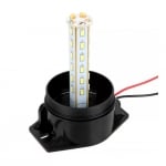 LED Лед Сигнална Аварийна Лампа, Маяк, 130mm x 74mm, 12V - 24V, 30 SMD Диода За Трактор, Електрокар, Мотокар, Селскостопански Машини и др.