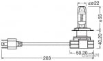 Комплект 2 бр. LED крушки за фар Osram H4 LEDriving HL New Generation 9726CW 14W, 6000K, без вентилатор