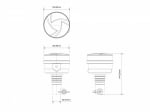 19W LED ЛЕД Аварийна Сигнална Лампа Маяк Буркан 30 Диода Оранжева Жълта 12V - 24V за монтаж на тръба