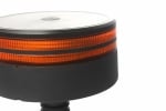 25W LED ЛЕД Аварийна Сигнална Лампа Маяк Буркан Двуредов с 50 Диода Оранжева Жълта 12V - 24V за монтаж на тръба