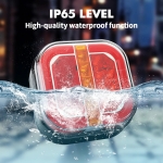 Комплект Безжични Диодни Лед Led Стопове Wireless С Магнит Неон Neon Ефект 12V-24V за Ремарке Каравана Платформа и др.