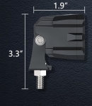 15.5 cm 93W Диоден Прожектор Супер Мощен Халоген Led Bar Лед Бар Бяла Комбиниранa Светлина 12V - 24V За АТВ SUF Джип 4х Offroad Камион