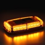 12V 24V Лед Led Диодна Мощна Аварийна Сигнална Лампа Буркан с Магнит 15 режима  Бяло Стъкло За Пътна Помощ Платформа Снегорин и др.