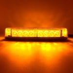 12V 24V Лед Led Диодна Мощна Аварийна Сигнална Лампа Буркан с Магнит 15 режима  Бяло Стъкло За Пътна Помощ Платформа Снегорин и др.