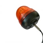 LED ЛЕД Аварийна Сигнална Лампа Маяк Буркан Оранжева Жълта 12V - 24V за трактори комбайни репатраци снегорини аварийни автомобили и др. Е-Mark E9