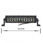 9D 42.5 СМ Led Bar Лед Бар Hi/Lo Kъси Дълги Водоустойчив Удароустойчив 12V 24V 7680 LМ 96W С Лупи Off-Road Лед Бар За Джип ATV 