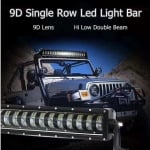 9D 88.5 СМ Led Bar Лед Бар Hi/Lo Kъси Дълги Водоустойчив Удароустойчив 12V 24V 19200 LМ 240W С Лупи Off-Road Лед Бар За Джип ATV