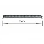 9D 134 СМ Led Bar Лед Бар Hi/Lo Kъси Дълги Водоустойчив Удароустойчив 12V 24V 30720 LМ 384W С Лупи Off-Road Лед Бар За Джип ATV