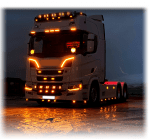  ЛЕД LED Високомощен диоден фар халоген лампа 12V - 24V бяло-жълто 247 см за камиони трактор земеделски машини и др
